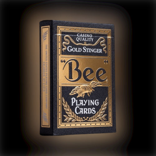 Bee Gold Stinger Playing Cards - Premium Poker Cards for Magic Tricks, Cardistry & Casino Games - Perfect for Parties, Game Nights & Professional Performances