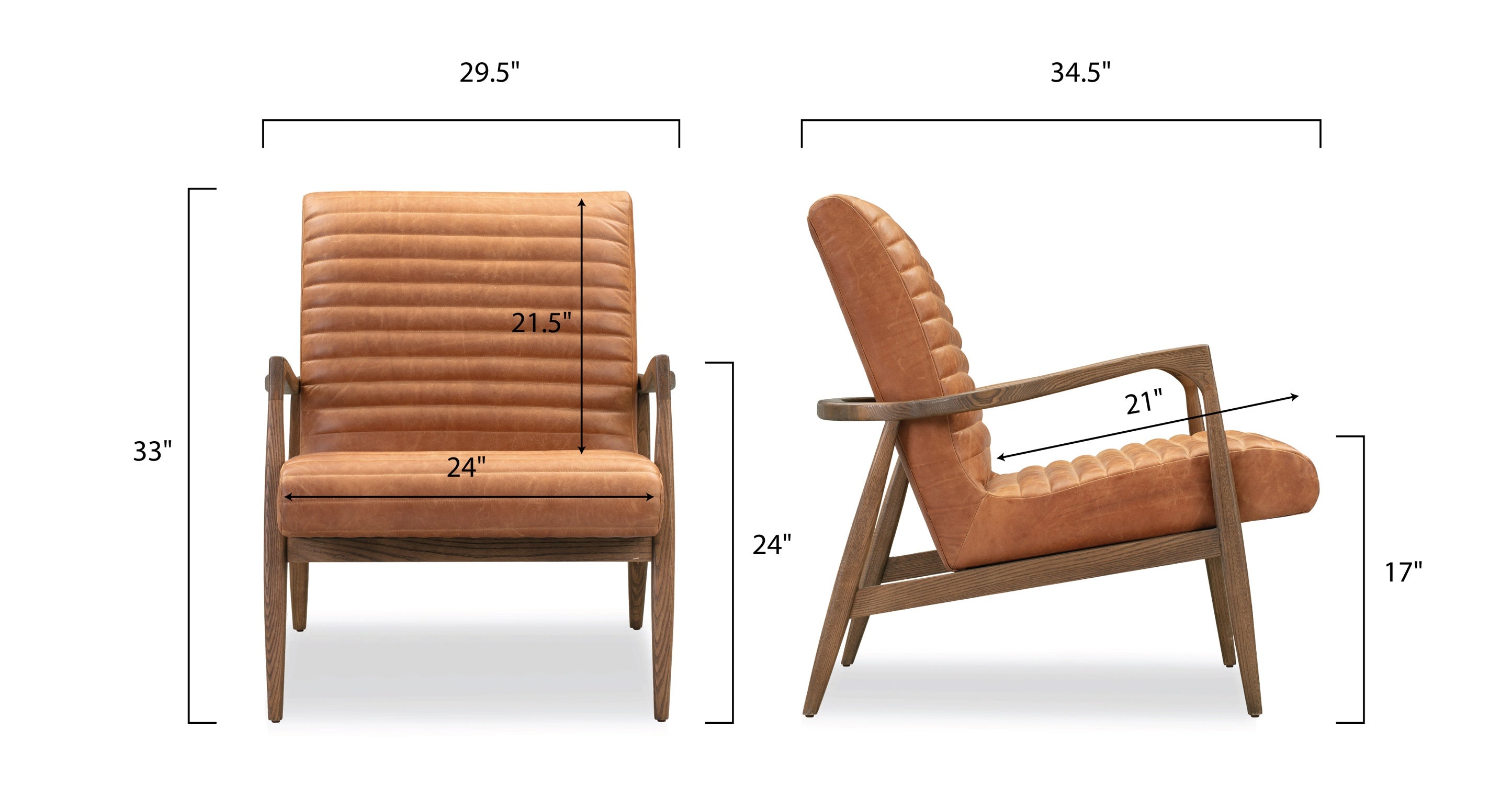 Rowan Lounge Chair - Modern Comfortable Accent Chair for Living Room, Bedroom & Office - Perfect for Relaxing, Reading & Lounging