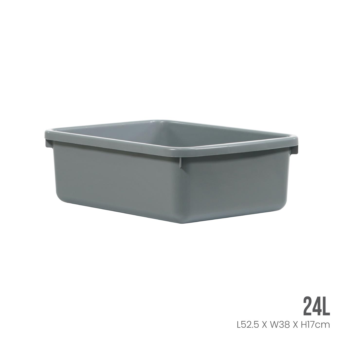 Heavy Duty Industrial Plastic Storage Container with Lid (ID3905) - Perfect for Warehouse Organization, Garage Storage & Commercial Use