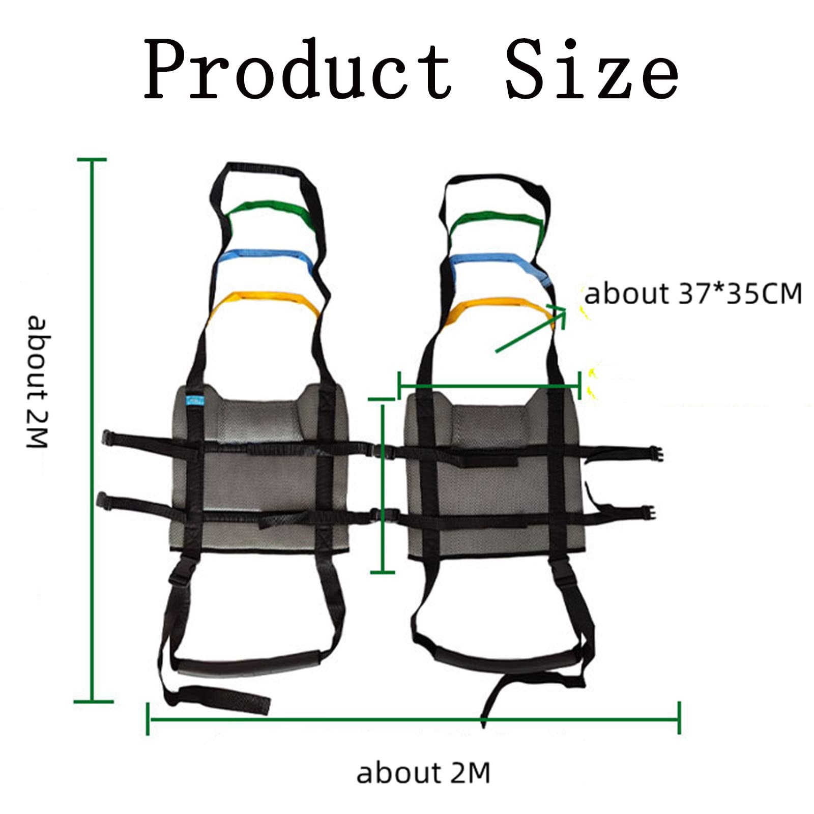 Adjustable 4-Position Sit to Stand Lift Sling for Elderly & Disabled - Full Body Support Belt for Patient Transfer, Walking Aid & Mobility Assistance - Ideal for Home Care, Nursing Homes & Rehabilitation Centers