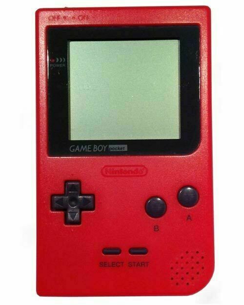 Original Game Boy Pocket Red - Retro Handheld Gaming Console for Nintendo Enthusiasts | Perfect for Collectors, Travel & Nostalgic Gaming Fun