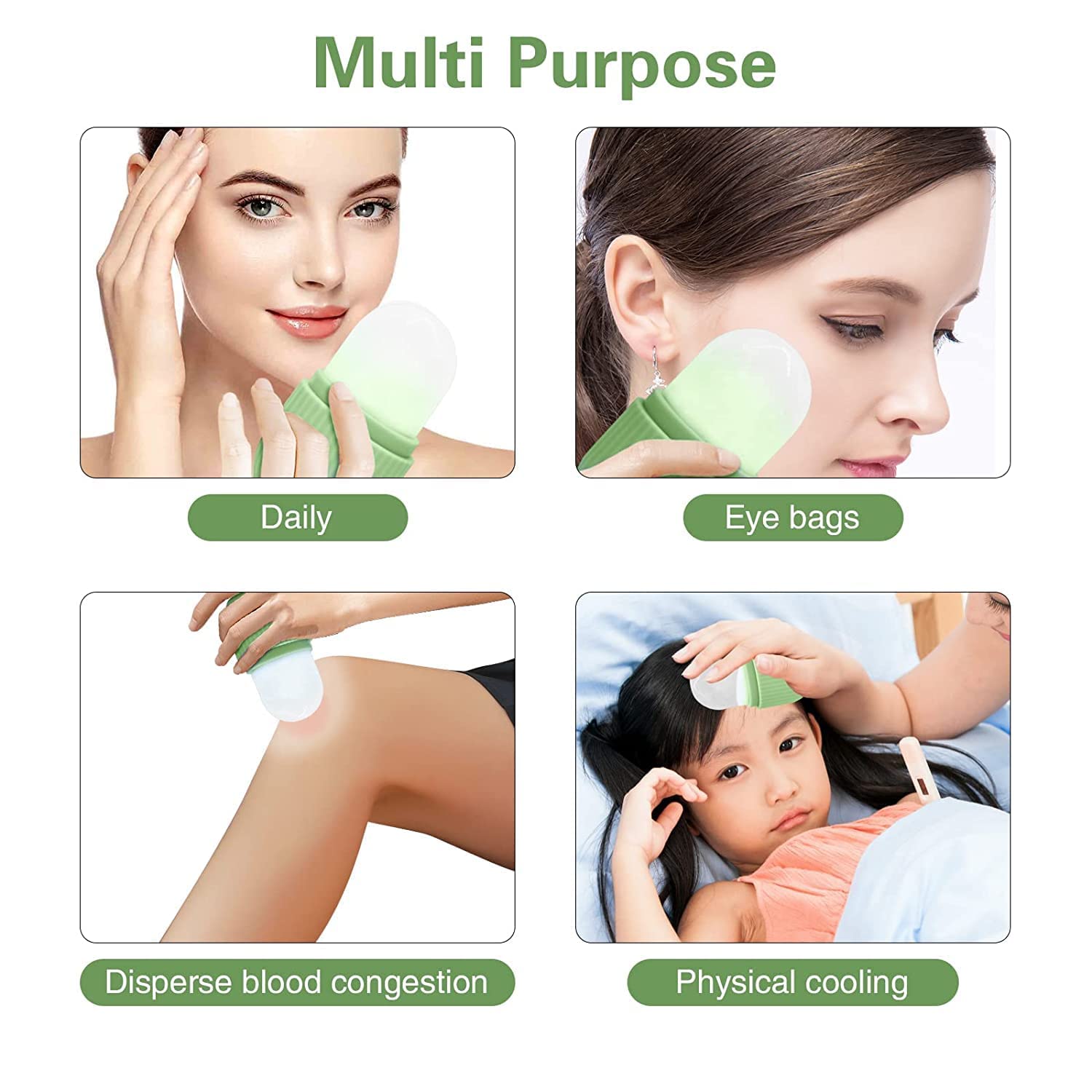 MFH Facial Massage Roller for Women - Skin Glowing & Leakproof Silicone Face Massager (Multi-Color) | Perfect for Home Spa, Relaxation & Skincare Routine