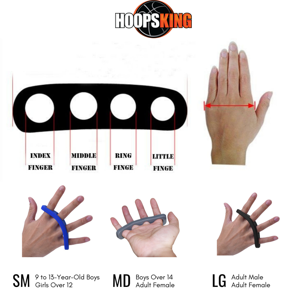 Hot Shot Basketball Finger Spacing Training Aid - Improve Shooting Accuracy & Grip Strength - Perfect for Basketball Players, Coaches & Training Enthusiasts