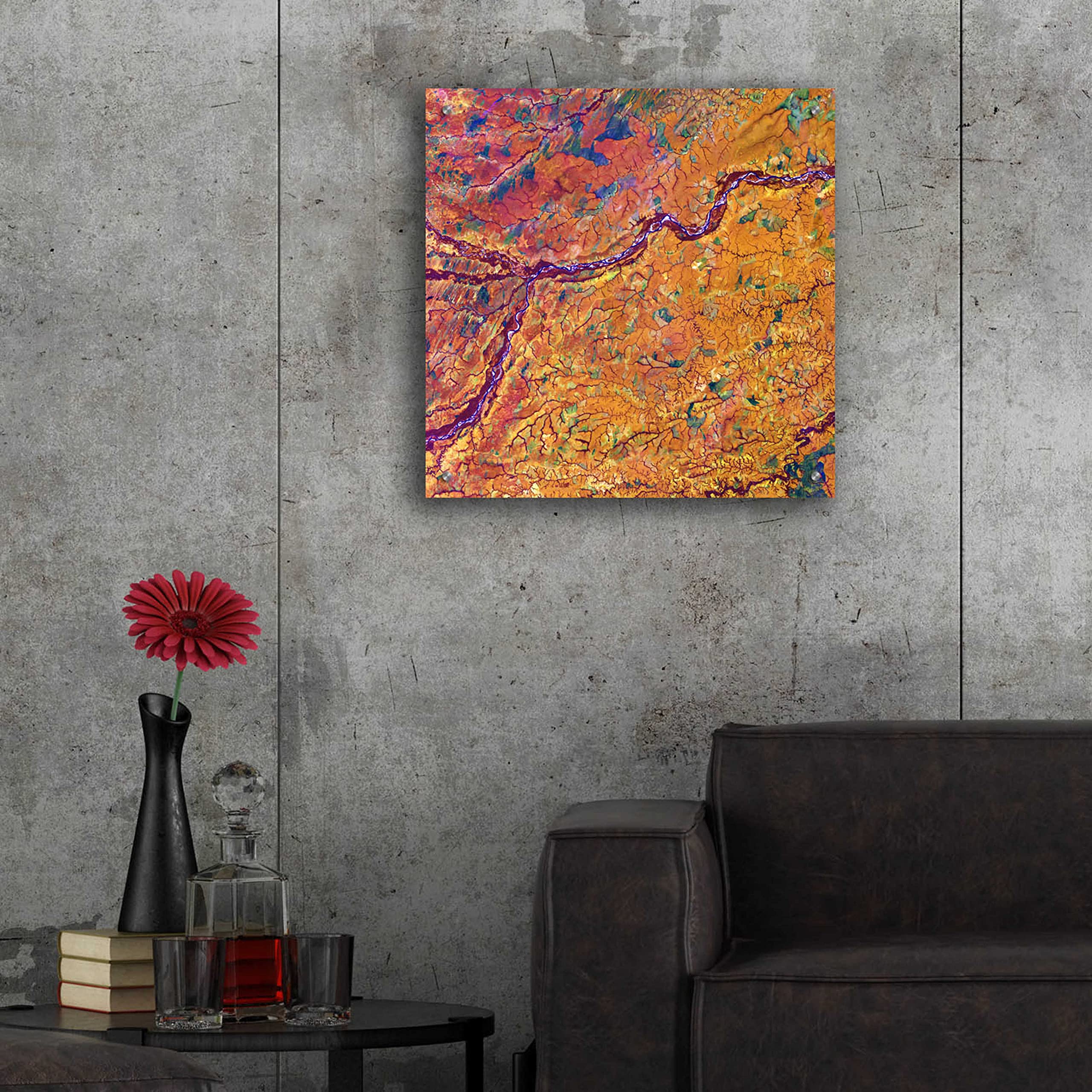 Epic Art 'Earth as Art: Capillaries' - 24x24 Inch Modern Acrylic Glass Wall Decor - Stunning Home & Office Wall Art for Living Room, Bedroom or Contemporary Spaces