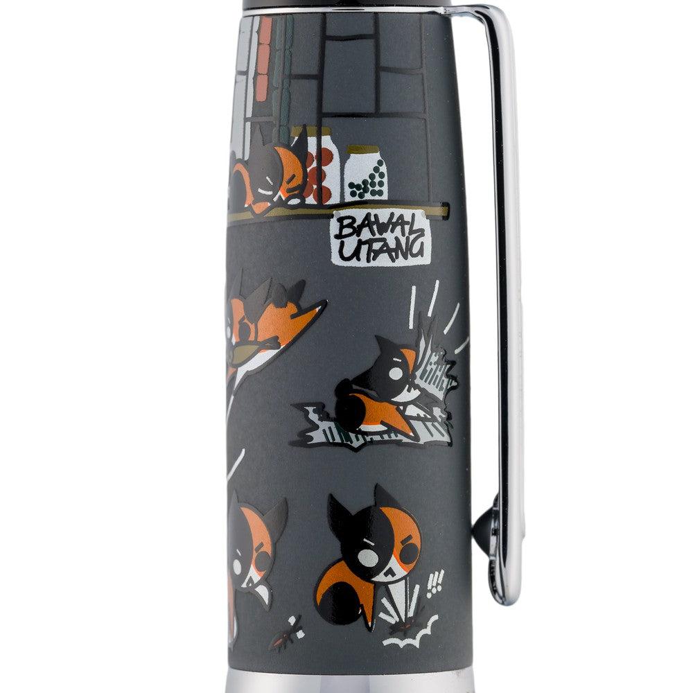 Opus 88 × Twenty Sides Grumpy Ming Ming Fountain Pen - Premium Japanese Eyedropper Fountain Pen with Jowo Nib - Perfect for Calligraphy, Journaling & Gift Giving