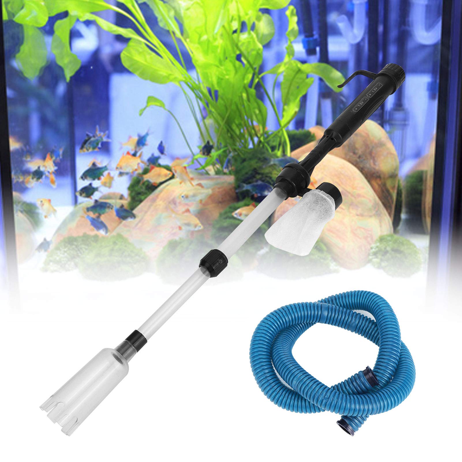 Battery Powered Gravel Cleaner for Aquarium - Easy Water Changer & Cleaning Tool for Fish Tanks