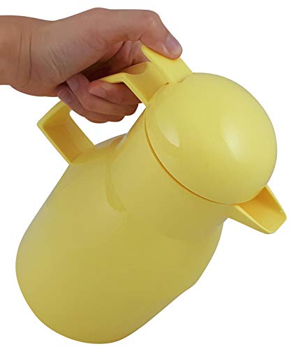 Helios 1L Yellow Vacuum Jug - Perfect for Coffee & Tea Storage