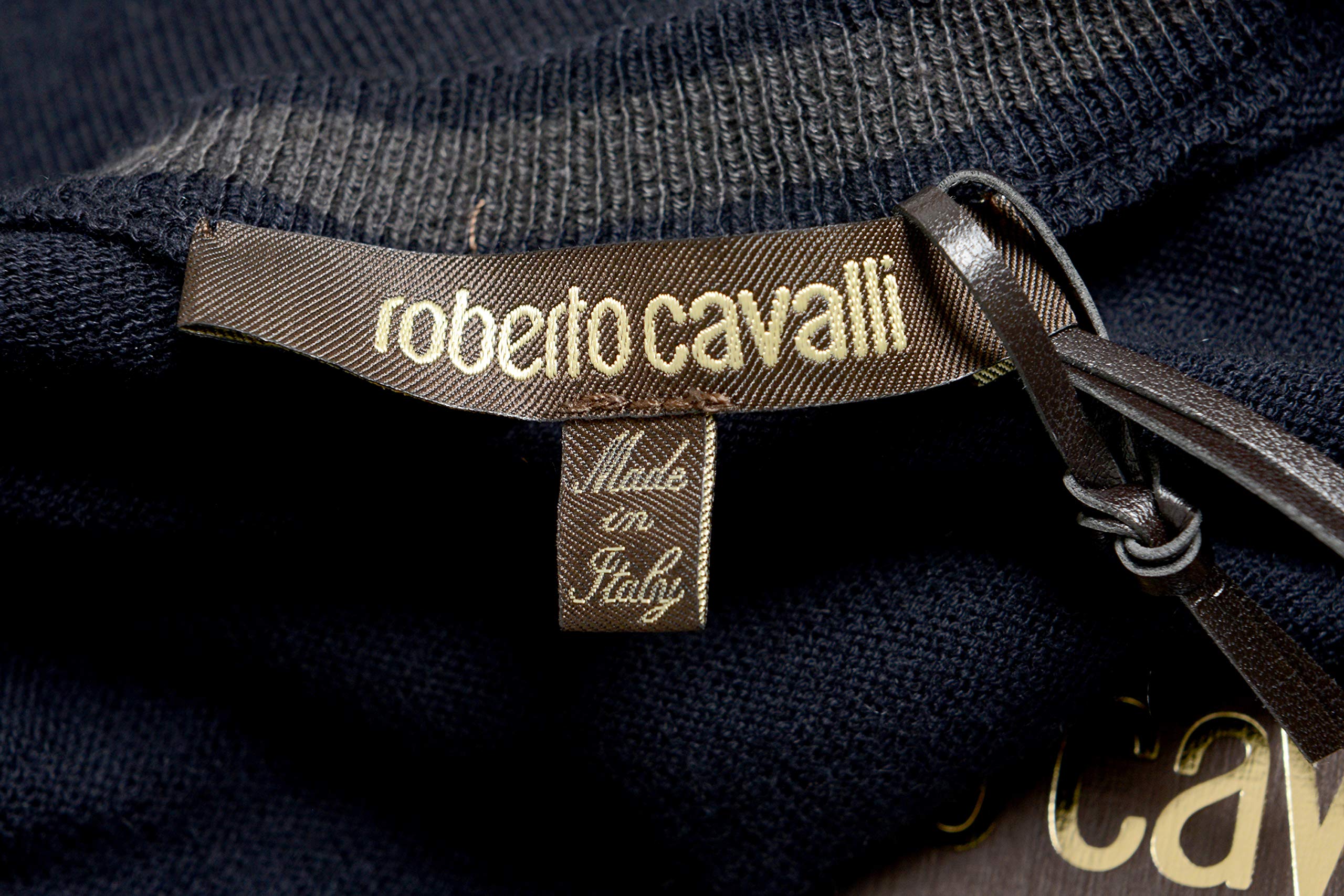 Roberto Cavalli Men's Cashmere Cardigan Sweater - Premium Soft Knit Pullover for Casual & Business Wear