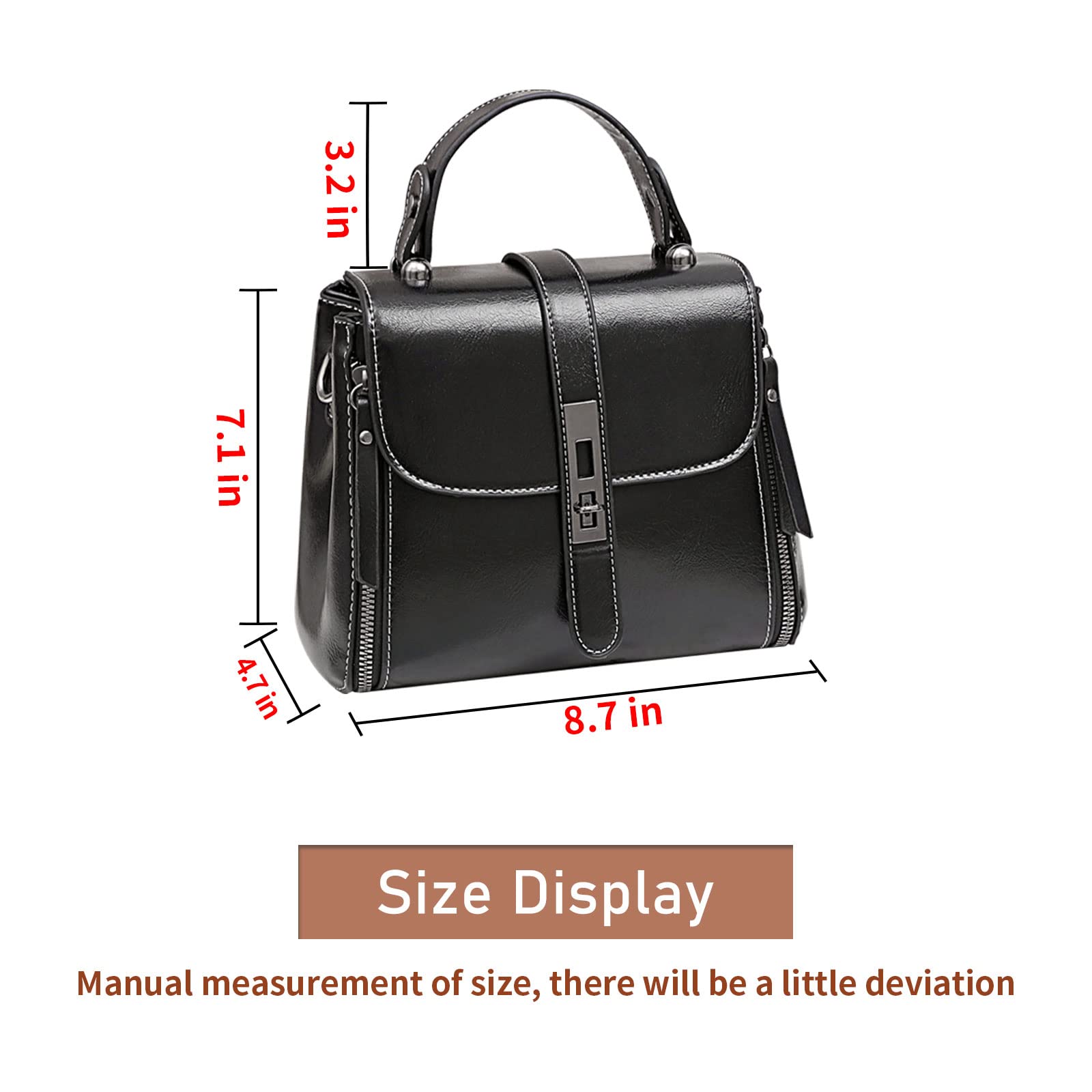 Stylish Leather Crossbody Bags for Women - Fashionable Small Shoulder Bag with Adjustable Strap | Perfect for Travel, Shopping & Everyday Use
