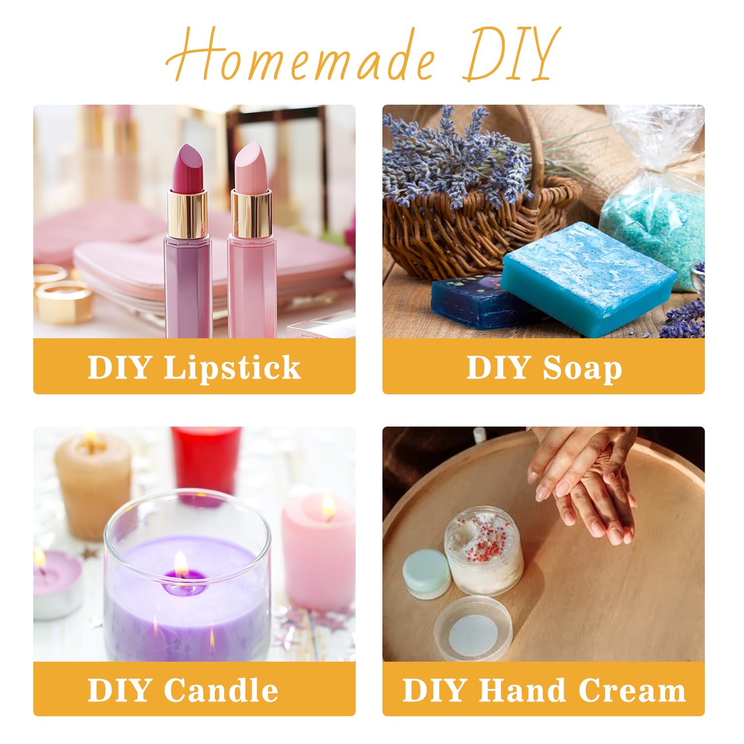 Premium Beeswax Candle Making Kit with Electric Wax Melter - 5lbs Natural Beeswax for DIY Candles, Arts & Crafts | Perfect for Home Decor, Gifts & Relaxation Therapy