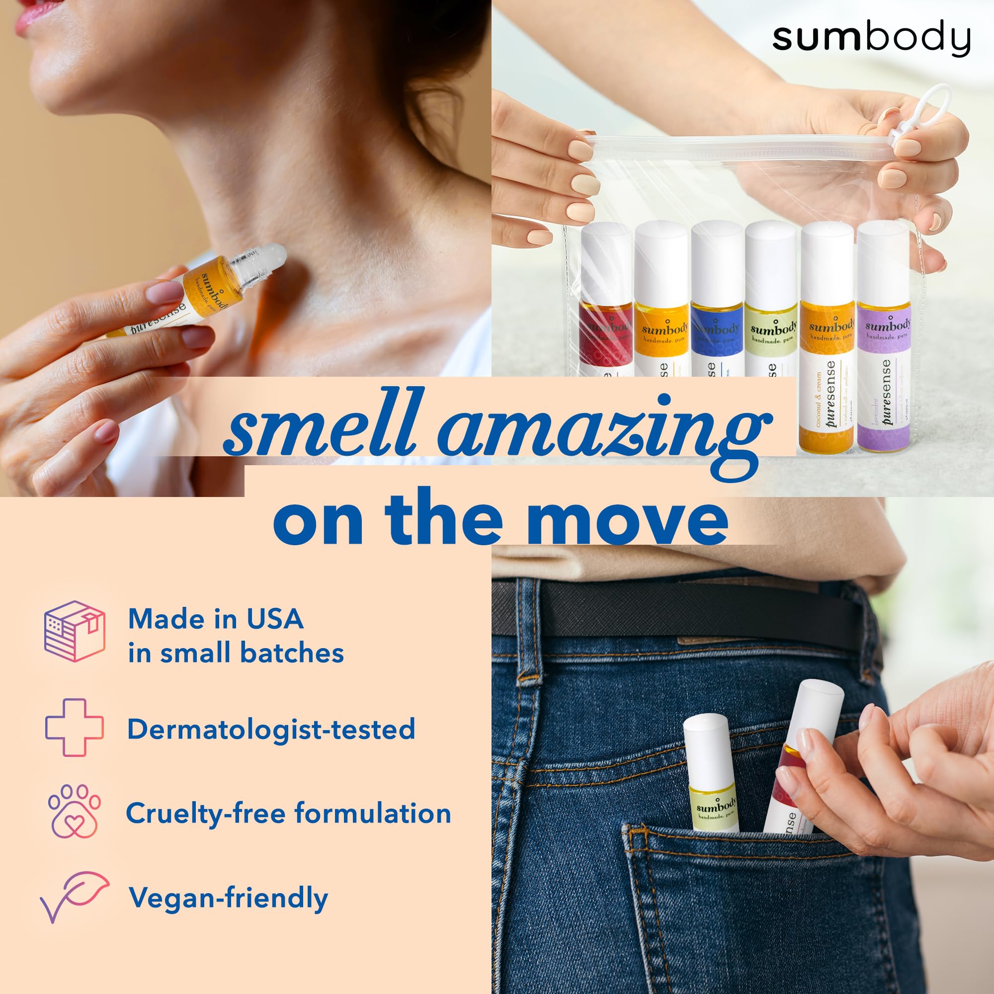 PureSense Milky Rich Perfume Oil for Women - 10ml Roll-On Vanilla Fragrance, Therapeutic Grade Organic Body Oil, Travel Size Aromatic Perfume Oil, Made in USA | Perfect for Daily Wear, Gifts & Travel