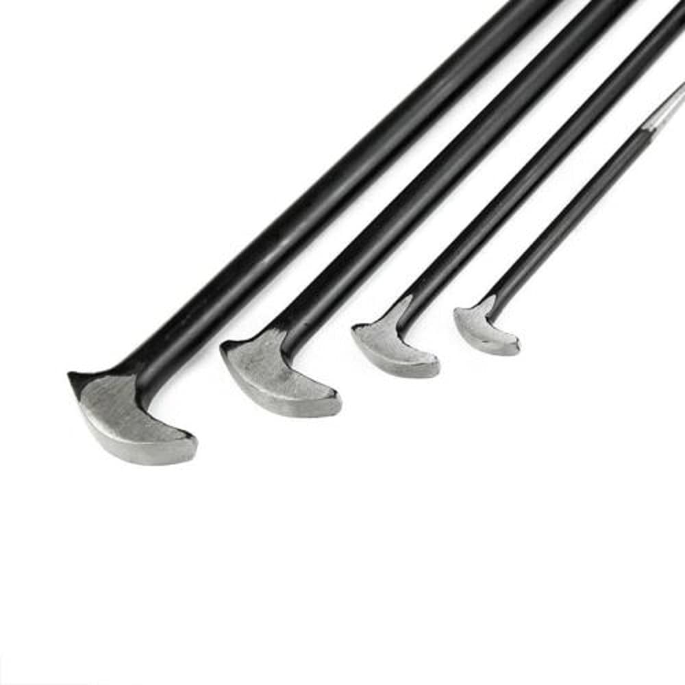 Snap-On Steel Wrecking Bar Set - Heavy Duty Pry Bar Tool for Lady Foot, Rolling Head & Heel - Perfect for Auto Repair, Construction & Demolition Work
