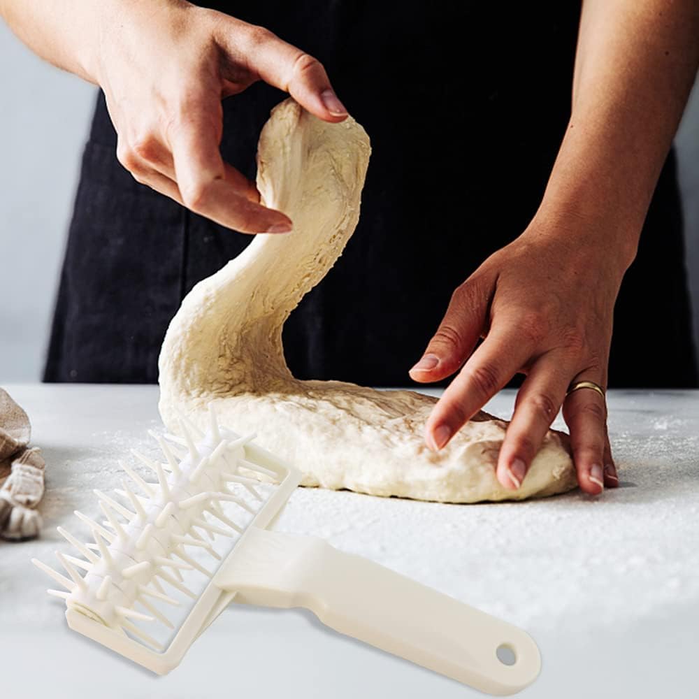 PAUL SONS Dough Docker Roller - Professional Pizza Dough Roller for Perfect Crust, Pastry & Pie Dough - Stainless Steel Baking Tool for Homemade Pizza, Bread & Pastries (1-Pack) - Ideal for Home Bakers & Pizza Enthusiasts