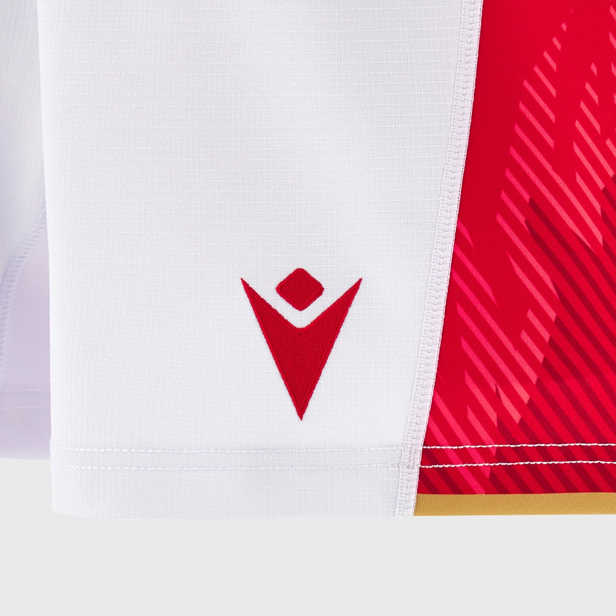 2024/25 Macron Wales Men's Home Rugby Shorts - Breathable Performance Shorts for Rugby Training & Match | Perfect for Fans & Players