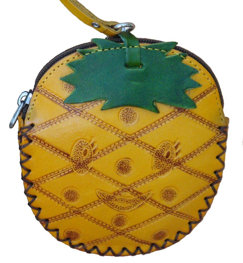Handmade Leather Fruit-Shaped Change Purse & Coin Wallet - Unique Money Pouch for Women & Men | Perfect for Travel, Shopping, and Gift Giving