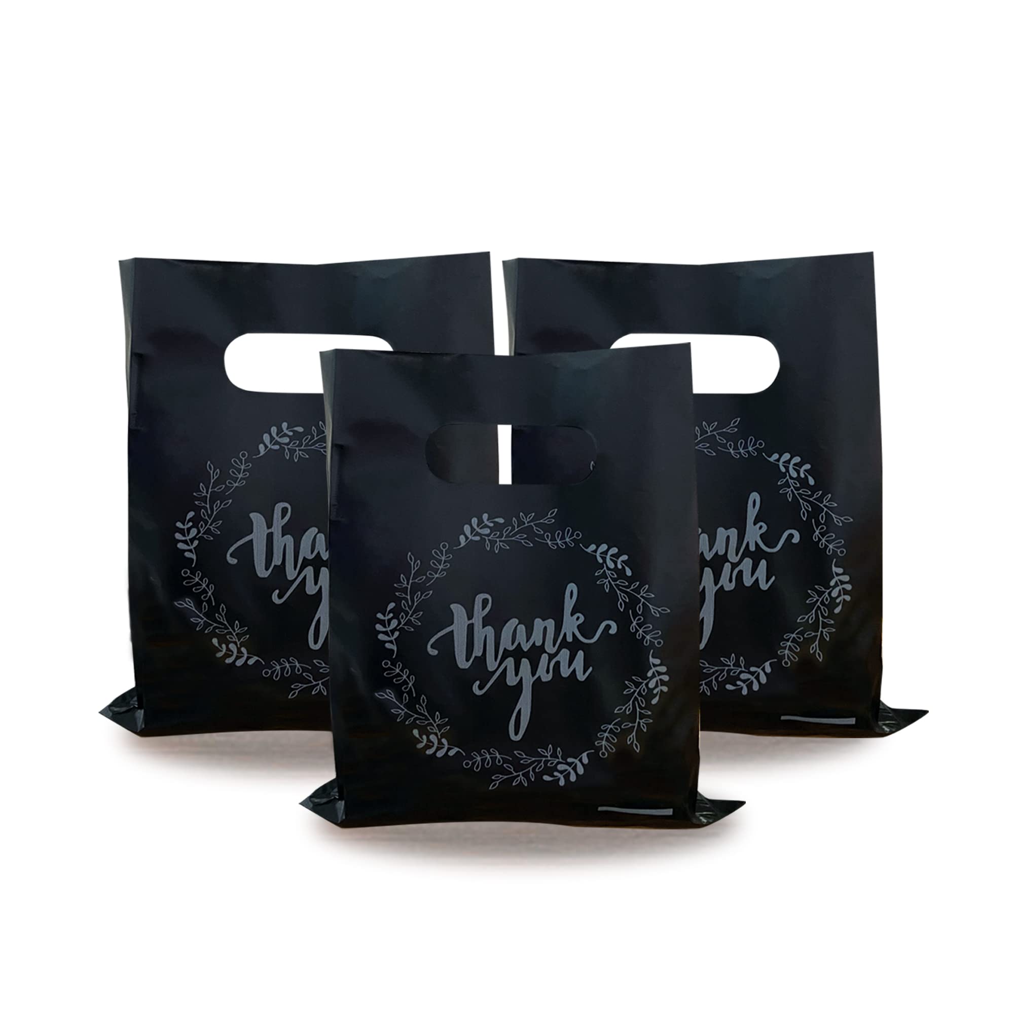 TOSPARTY Plastic Thank You Bags - Party Favor Bags for Candy, Cookies & Treats | Perfect for Birthday Parties, Baby Showers, Weddings, Christmas & Retirements | Durable & Reusable Gift Bags for Any Celebration