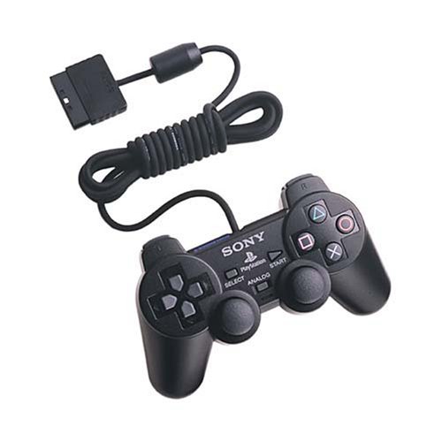 Original PlayStation 2 DualShock 2 Controller - Black (Certified Refurbished) | Compatible with PS2 Games & Consoles | Perfect for Retro Gaming & Collectors