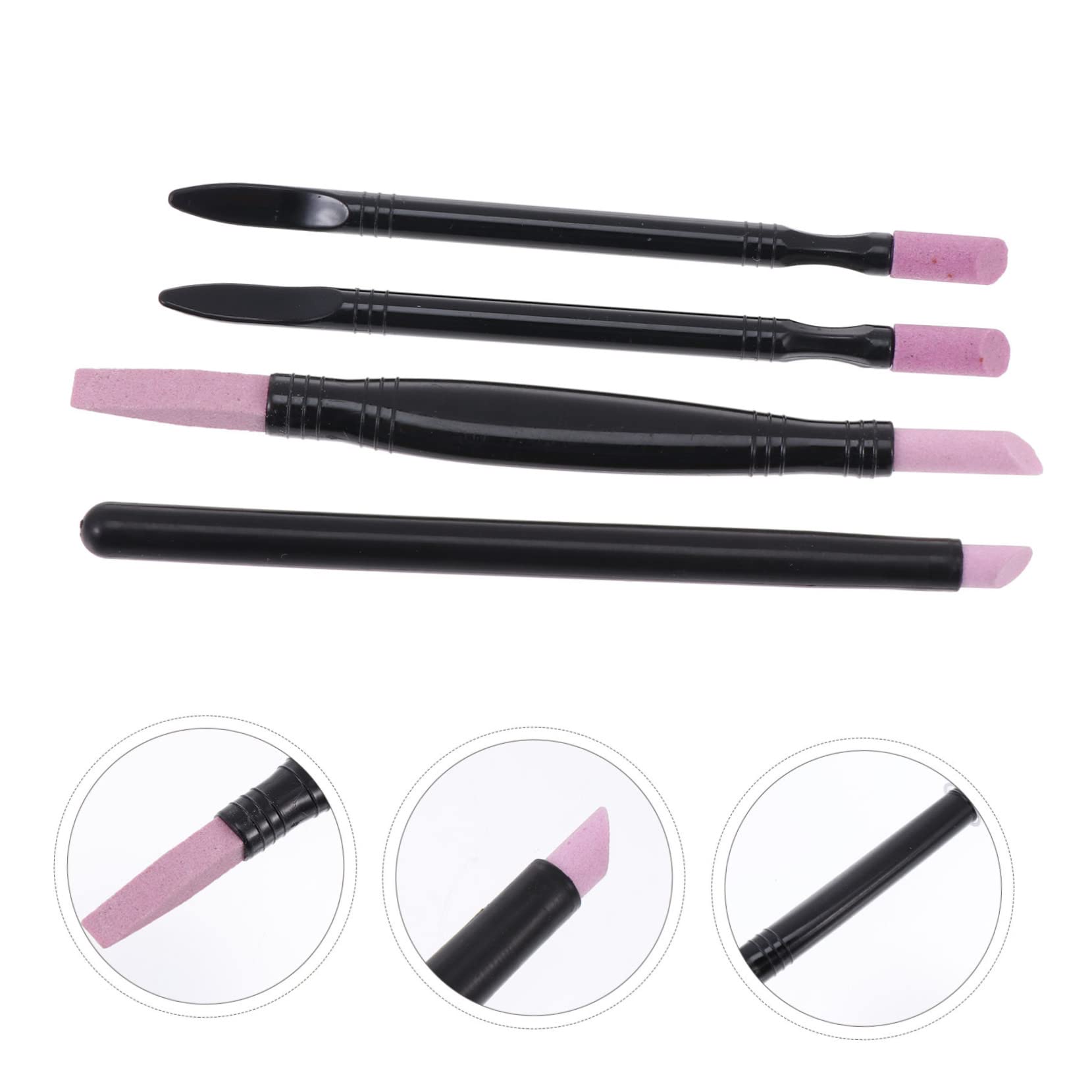 FOMIYES 3-Piece Nail Cuticle Remover & Nail Grinding Pen Set - Professional Manicure Tools for Cuticle Care, Nail Shaping & Polishing - Safe for Natural Nails - Perfect for Home Salon & DIY Nail Care (3 Sets of 3 Tools)