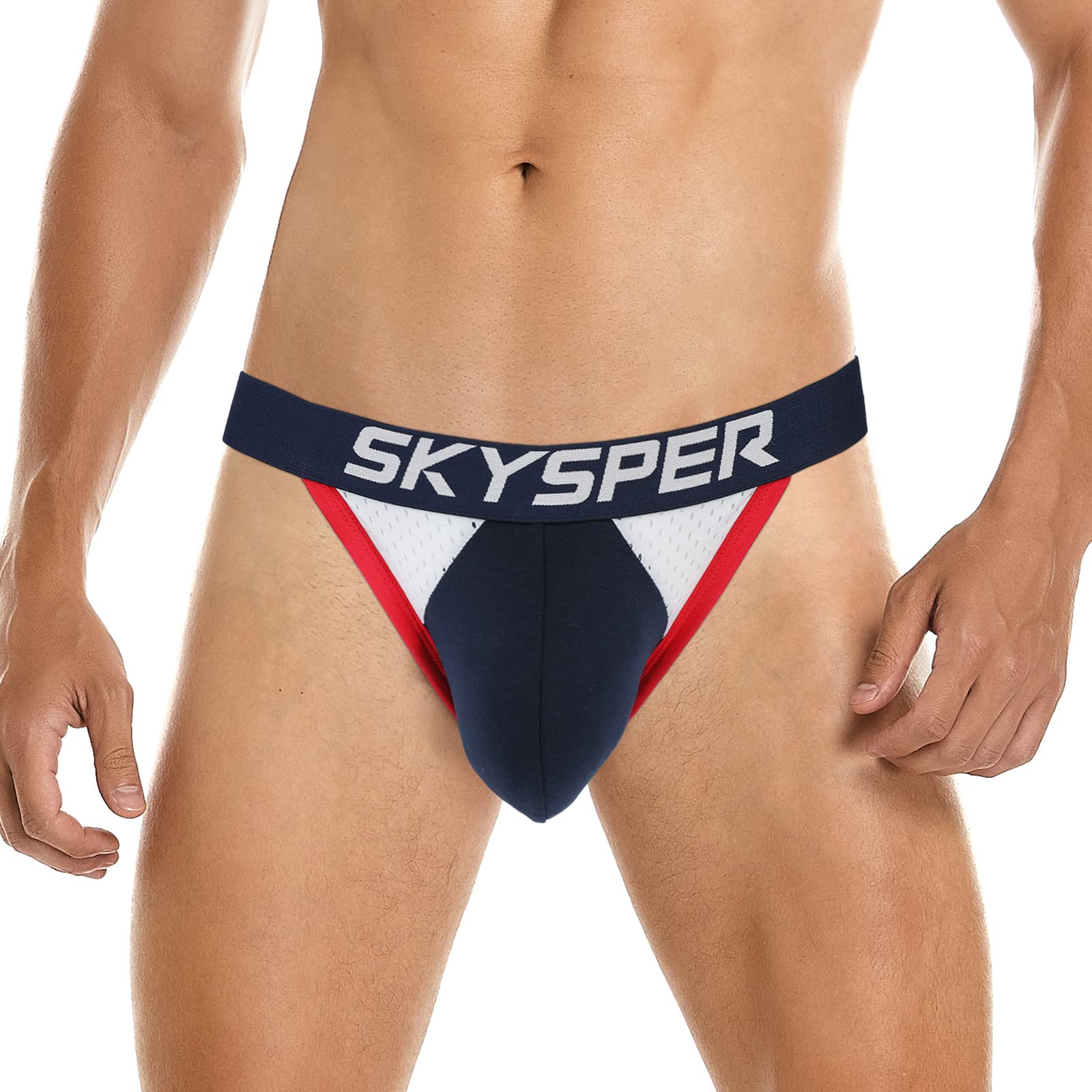 SKYSPER Men's Athletic Jockstrap Support Underwear - Breathable & Comfortable for Sports, Workout & Daily Wear - Sexy Male Underwear for Gym, Running & Active Lifestyle