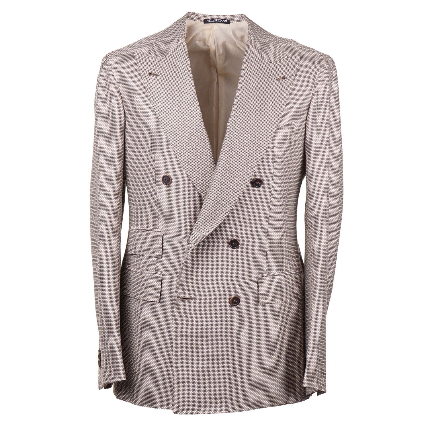 Orazio Luciano Men's Slim Fit Silk Wool Blazer - Elegant Business Casual Jacket for Office, Weddings & Formal Events