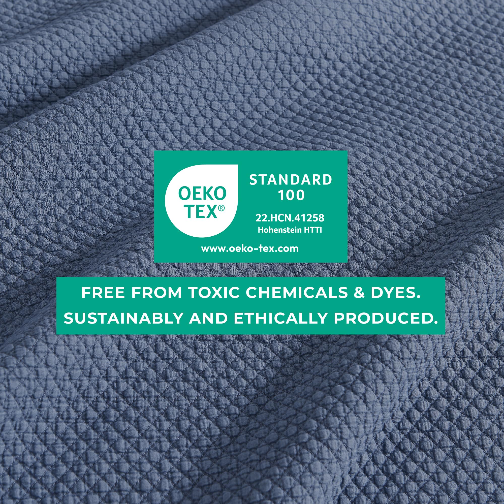 Queen Size Blue Quilt Set - Ultra-Soft Bedding for Dorm & Home