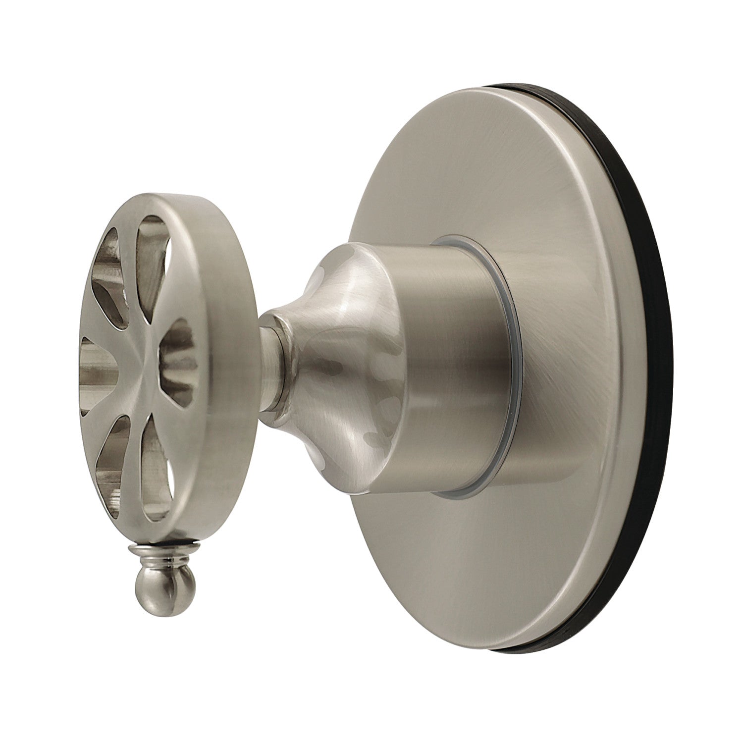 Belknap KS4038RX Single Handle 6-Way Diverter Valve with Round Trim Kit in Brushed Nickel - Perfect for Shower Systems, Bathroom Remodels & Spa Installations
