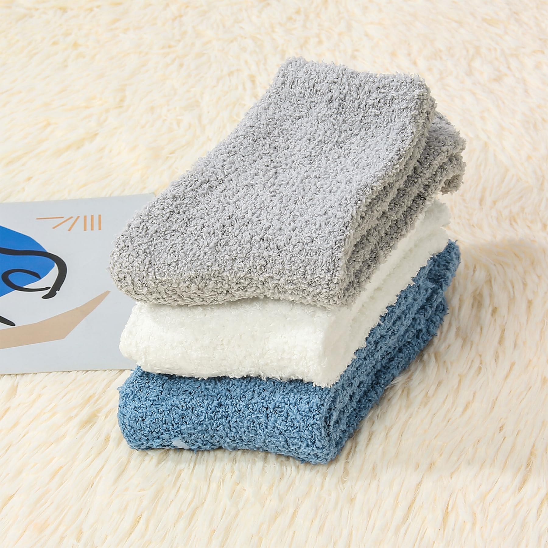 Cozy Non-Slip Fuzzy Slipper Socks for Women - Warm Gripper Socks with Anti-Skid Dots - Perfect for Winter, Lounge, Home & Yoga