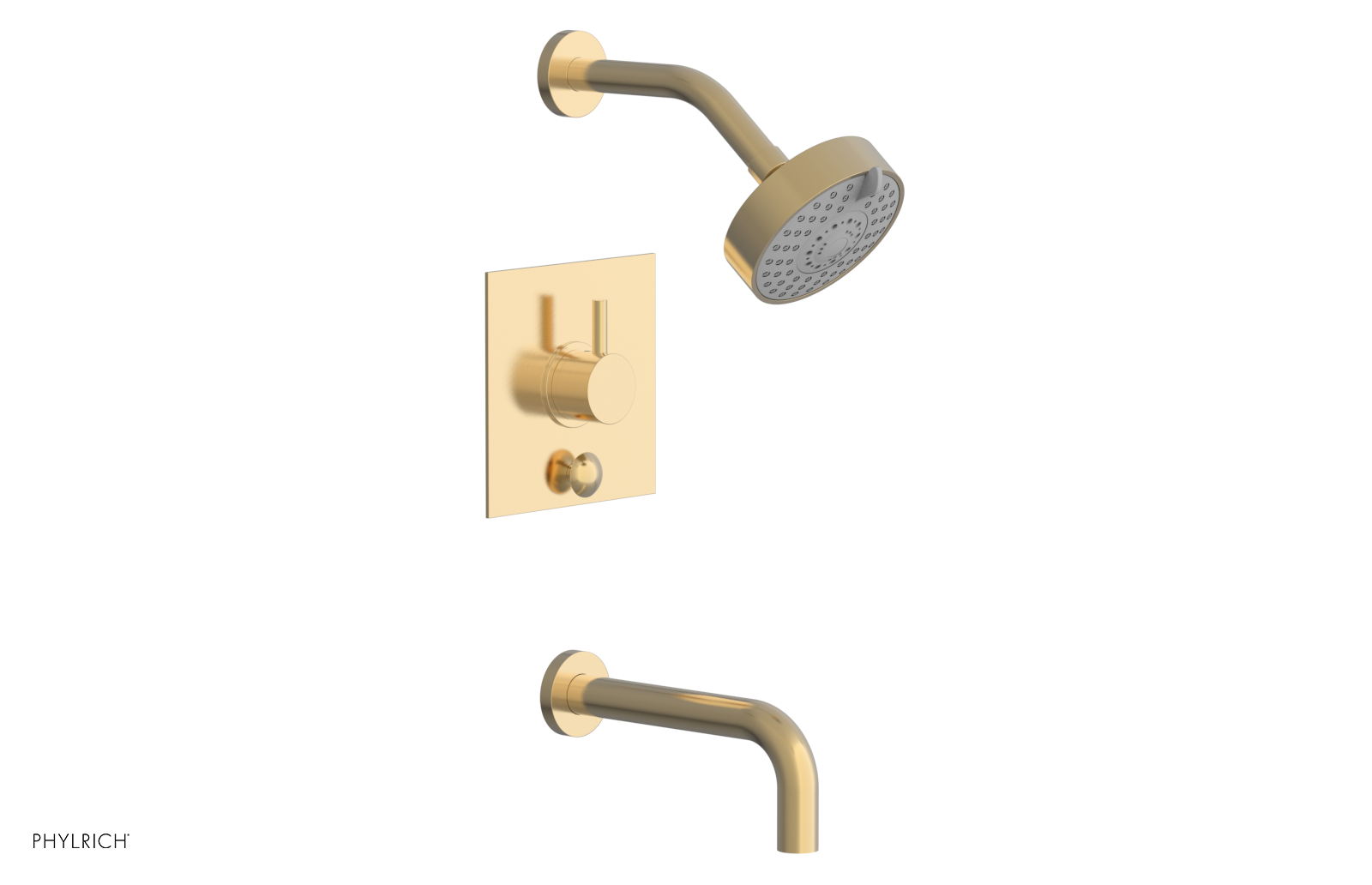 BASIC II Pressure Balance Tub and Shower Faucet Set 230S 29 - Chrome Finish for Bathroom & Shower Installation | Perfect for Modern Home Renovation and Spa-Like Experience