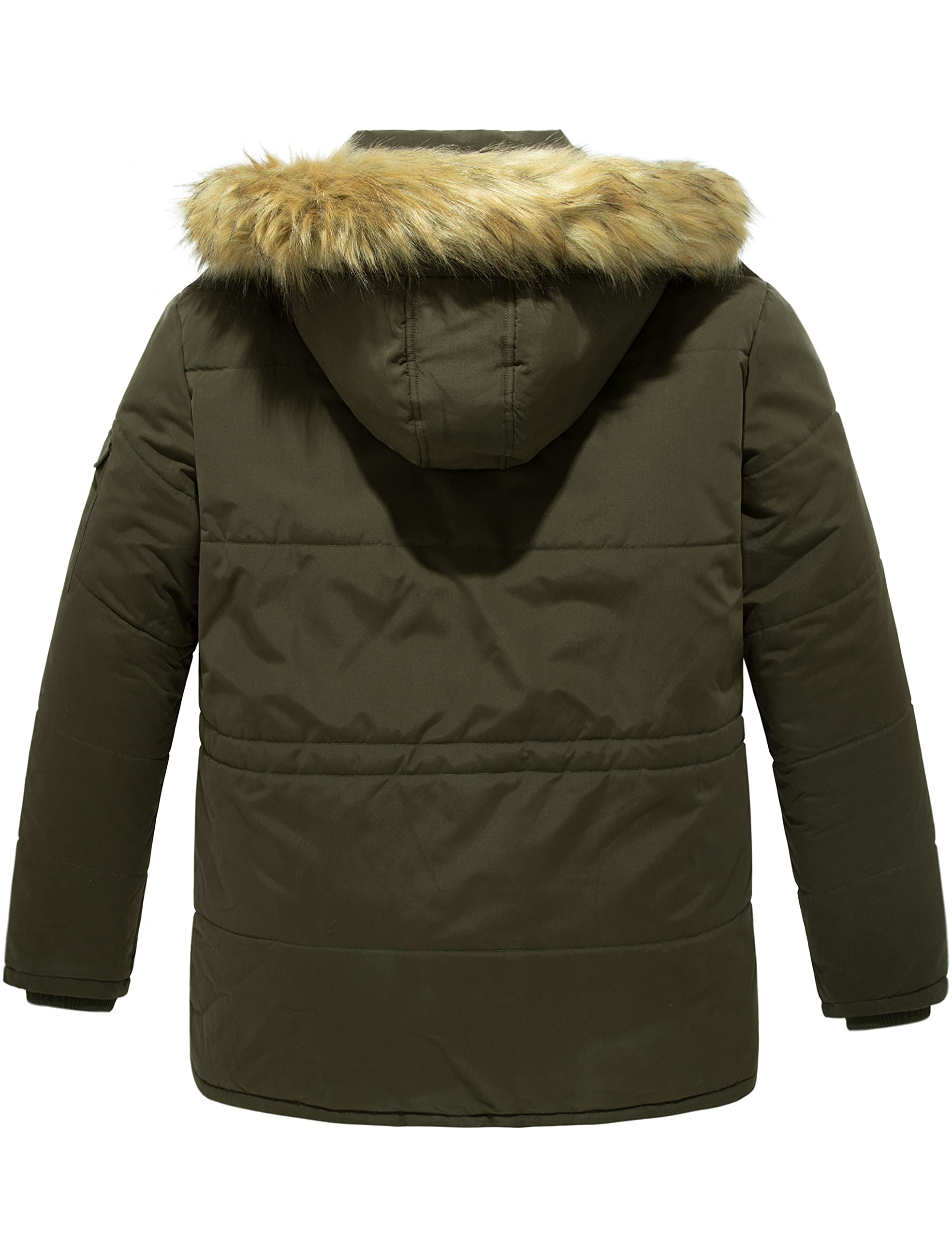 Soularge Big and Tall Men's Winter Parka Jacket - Heavyweight Hooded Coat for Cold Weather - Ideal for Snow, Hiking & Outdoor Activities