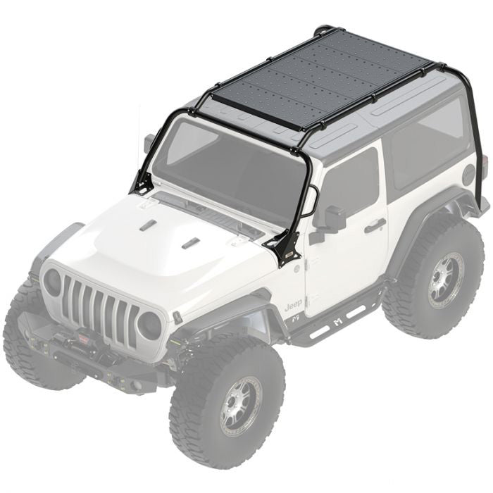 2 Door Rocklander Stealth Rack System for Jeep Wrangler JL | Heavy Duty Roof Rack | Off-Road Adventure Gear | Perfect for Camping & Overlanding