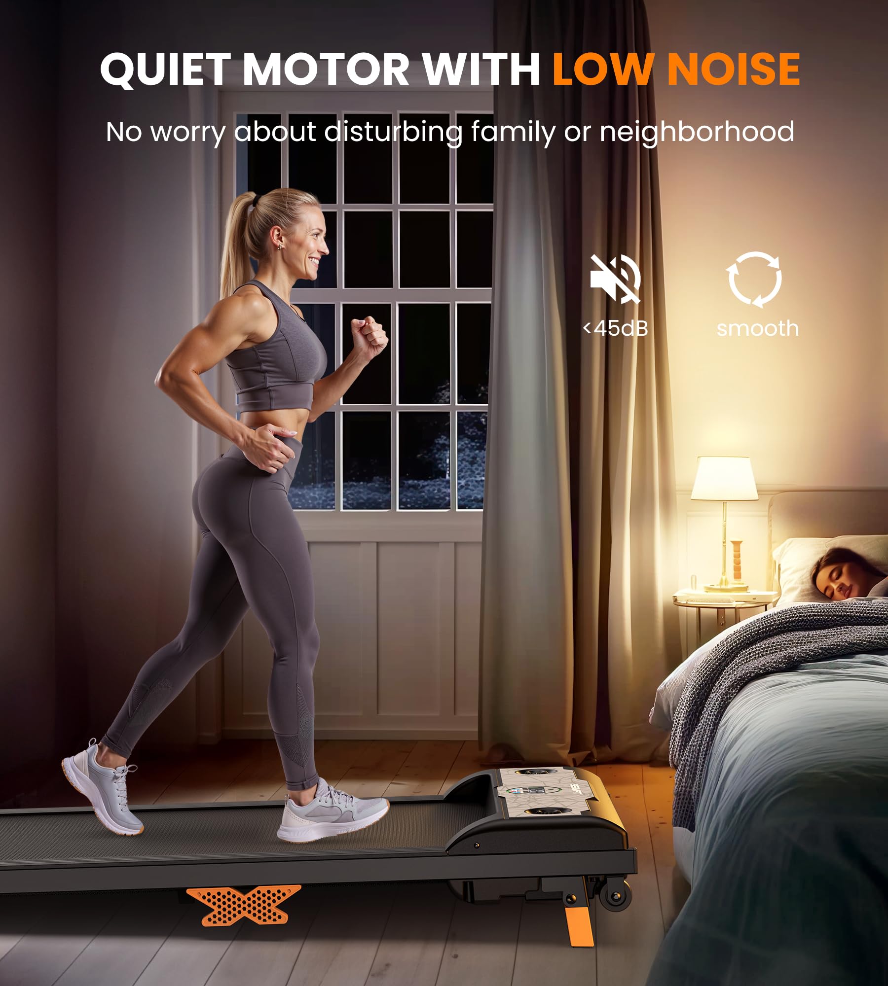 3-in-1 Under Desk Treadmill with Incline - Portable Walking & Jogging Machine with Remote Control, LED Display & Safety Switch - Compact Home Office & Gym Equipment for Workouts While Working