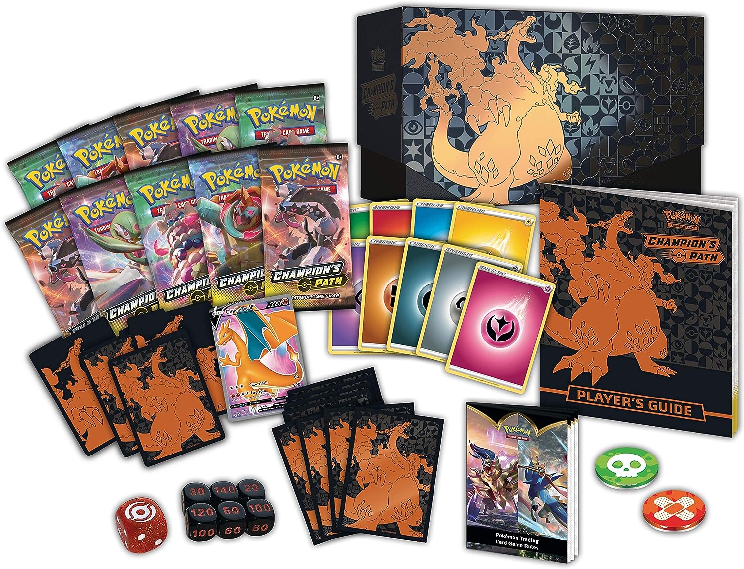 Pokemon TCG Champion's Path Elite Trainer Box - Collectible Trading Card Game Set for Battles & Tournaments | Perfect for Pokemon Fans & Competitive Players