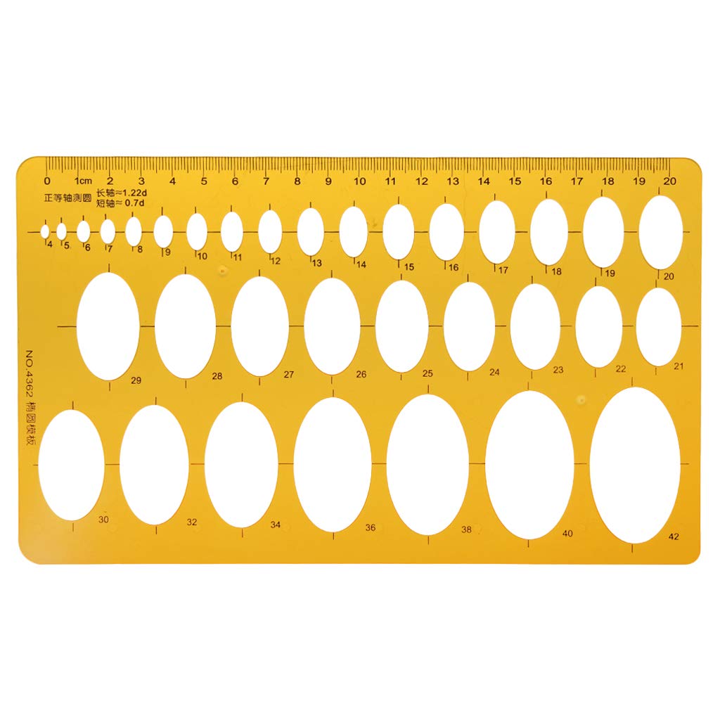 Architectural Drafting Ruler - Furniture House Design Drainage Template for Precise Measuring | Perfect for DIY Home Projects, Interior Design & Engineering Drawings
