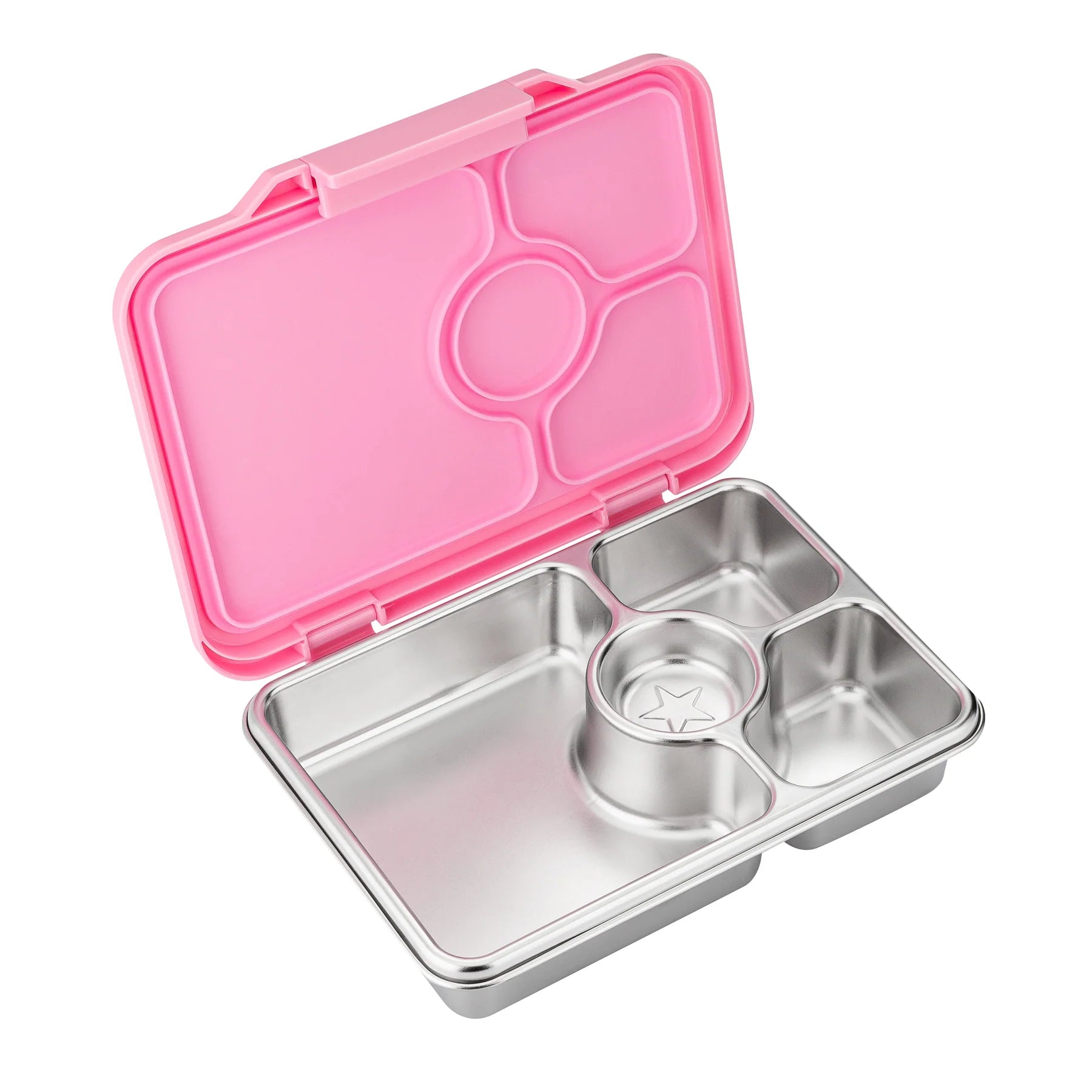 Yumbox Prêt Stainless Steel Lunch Box - Leak Proof Bento Box for Kids & Adults | Versailles Pink | Perfect for School, Work, Picnics & Travel