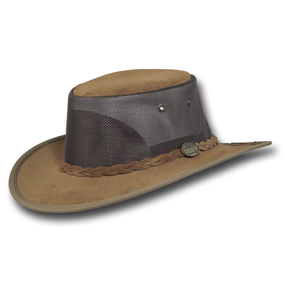 Barmah Foldable Leather Outback Hat with Cooling Technology - Bushcraft, Hiking & Outdoor Adventures | Item 1068