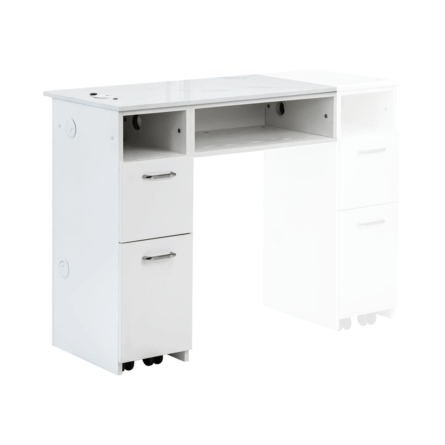 AVIGNON Professional Manicure Table Extender - Adjustable Nail Salon Workstation for Pedicures & Gel Extensions - Perfect for Home & Salon Use