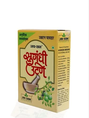 Jai-Son Herbals Ubtan Powder for Glowing Skin - Oil Control, Acne & Pimple Treatment, Detan & Brightening (50g x 6 Pack) | Natural Face Mask for Daily Skincare & Dark Spot Removal