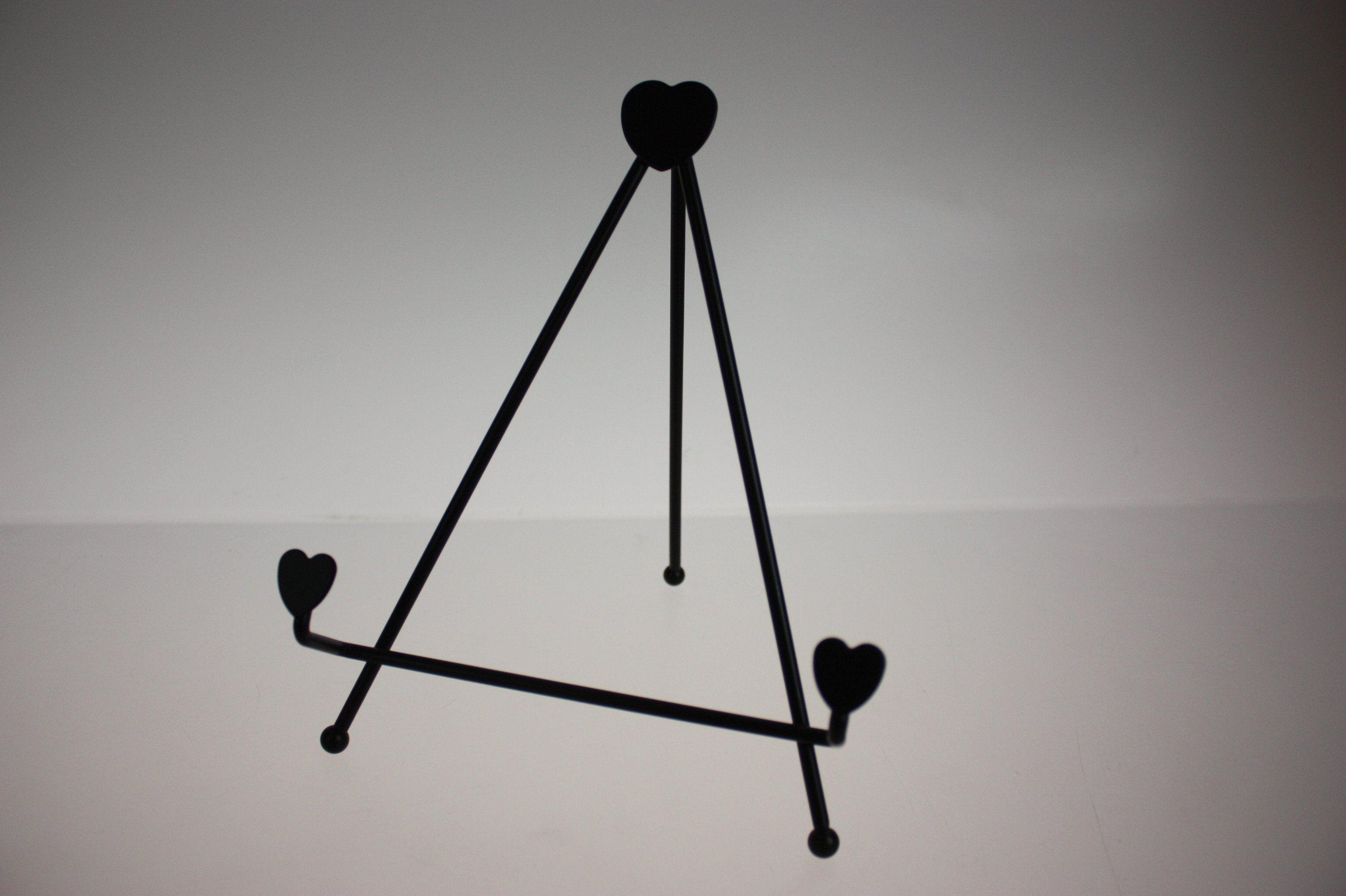 6 Pack Heavy Duty Iron Folding Easels for Artists - Adjustable Display Stands for Canvas, Chalkboards & Signage (Indoor/Outdoor Use)