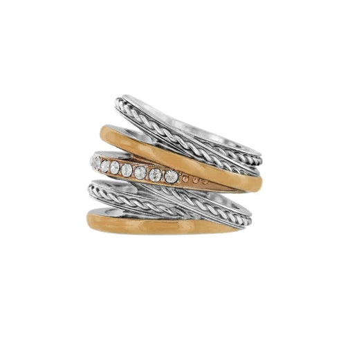 Brighton Neptune's Rings - Sterling Silver & Gold Plated Jewelry for Women | Elegant Stackable Rings for Everyday Wear, Gift Giving & Special Occasions