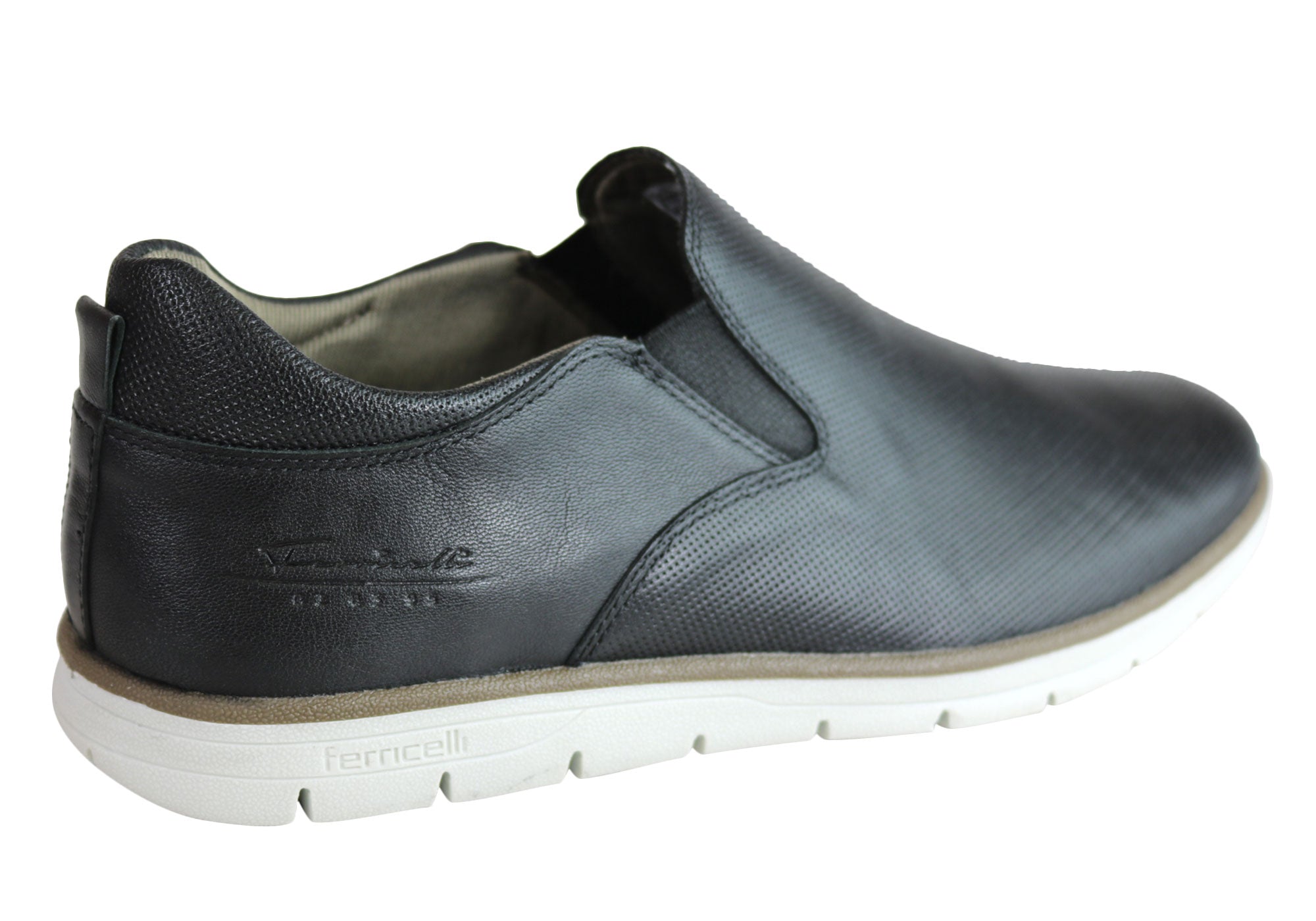 Premium Men's Leather Dress Casual Shoes by Ferricelli Pauly - Handcrafted in Brazil - Perfect for Business, Office & Formal Events