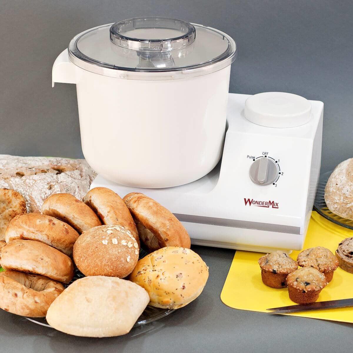 WonderMix Professional Stand Mixer - 6.5 Qt Kitchen Mixer with 10 Speeds, Dough Hook & Whisk - Perfect for Baking Bread, Cakes, Cookies & More - Ideal for Home Bakers & Cooking Enthusiasts