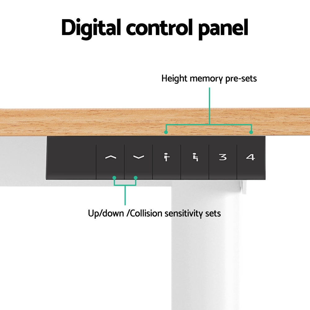 120CM Artiss Electric Standing Desk - Adjustable Height Sit Stand Desk for Home Office, Computer Workstation | Perfect for Remote Work, Gaming & Study