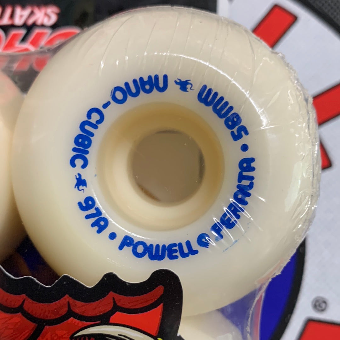Powell Peralta Nano Cubic 58mm 97A Dragon Formula Skateboard Wheels - High Performance for Street Skating and Tricks