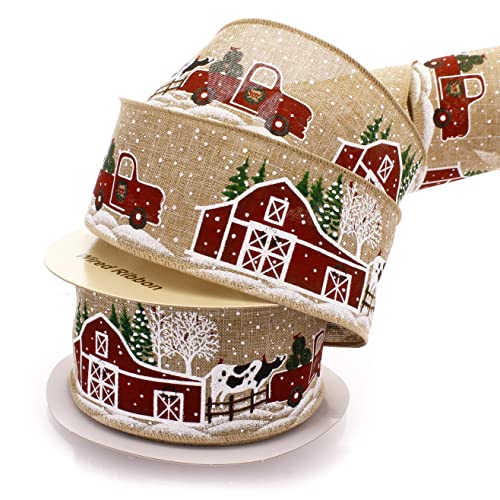 Christmas Red Barn