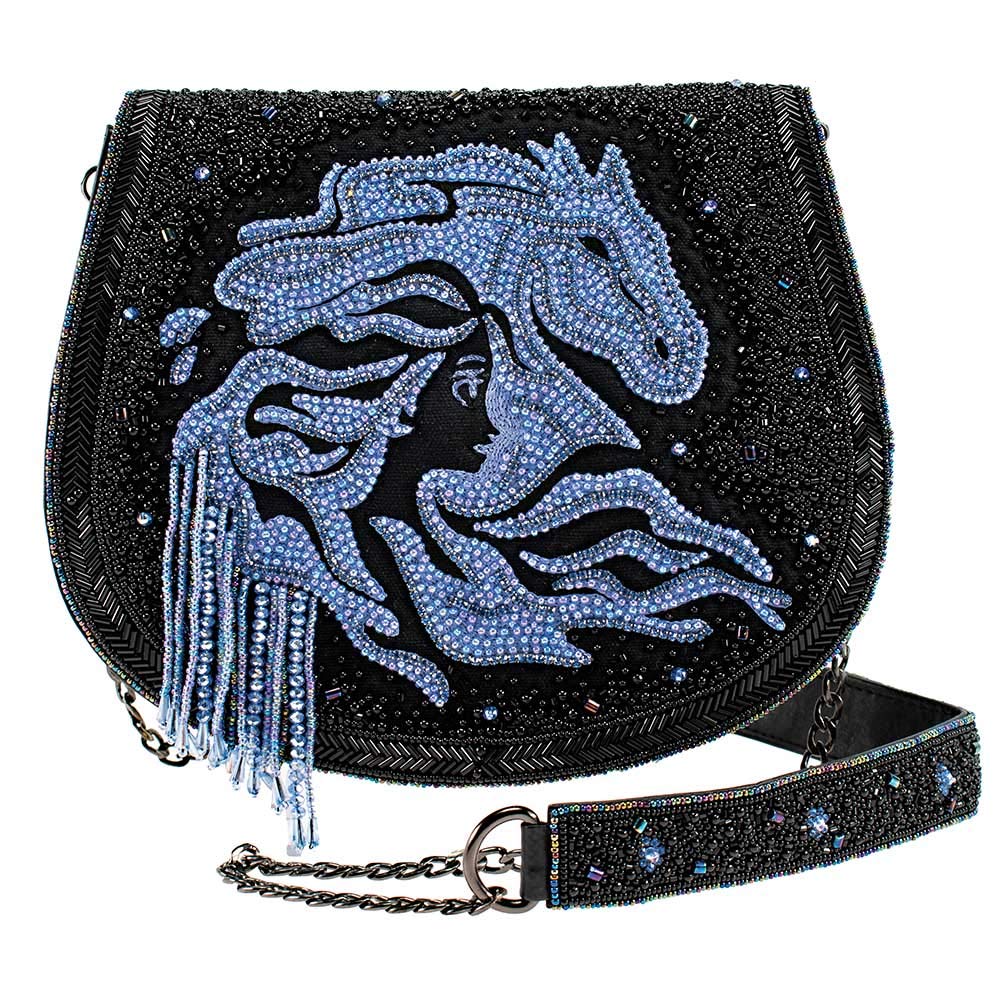 Disney Frozen 2 Beaded Crossbody Handbag by Mary Frances - Elegant Beaded Purse for Women, Perfect for Parties, Weddings & Disney-Themed Events