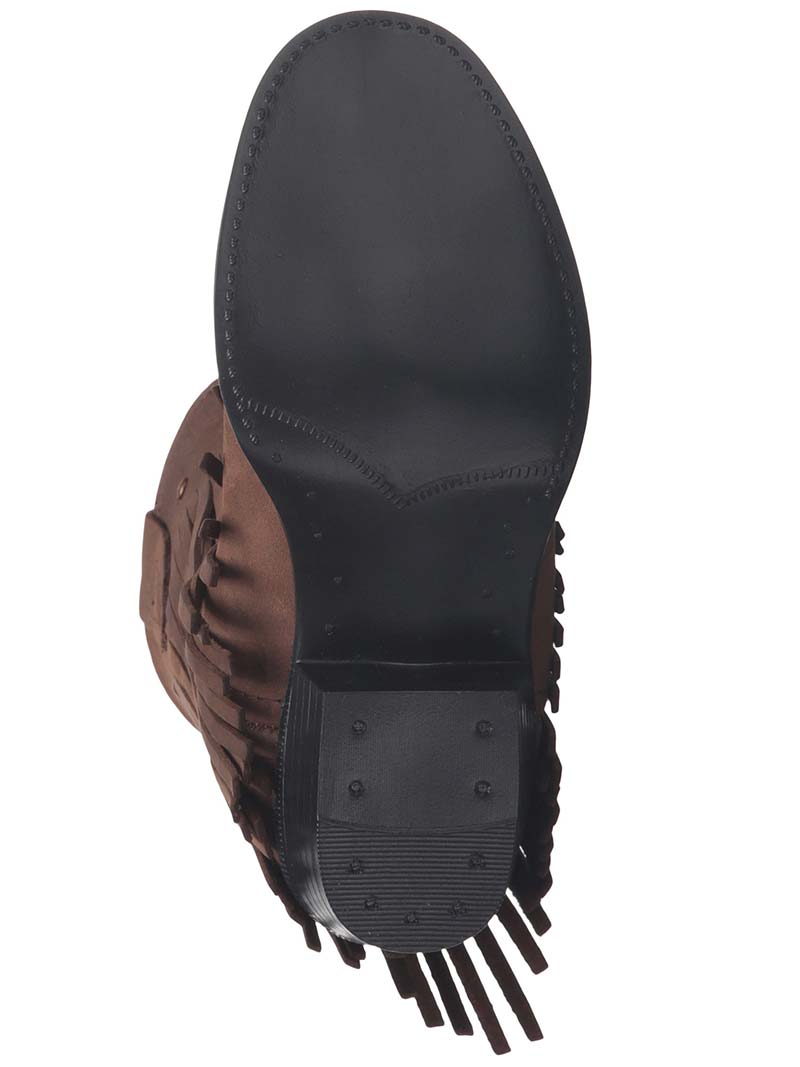 Old West 3125 Kids Western Fringe Boots - Comfortable Brown Cowboy Boots for Boys & Girls - Perfect for Rodeo, Halloween Costume & Country Dance