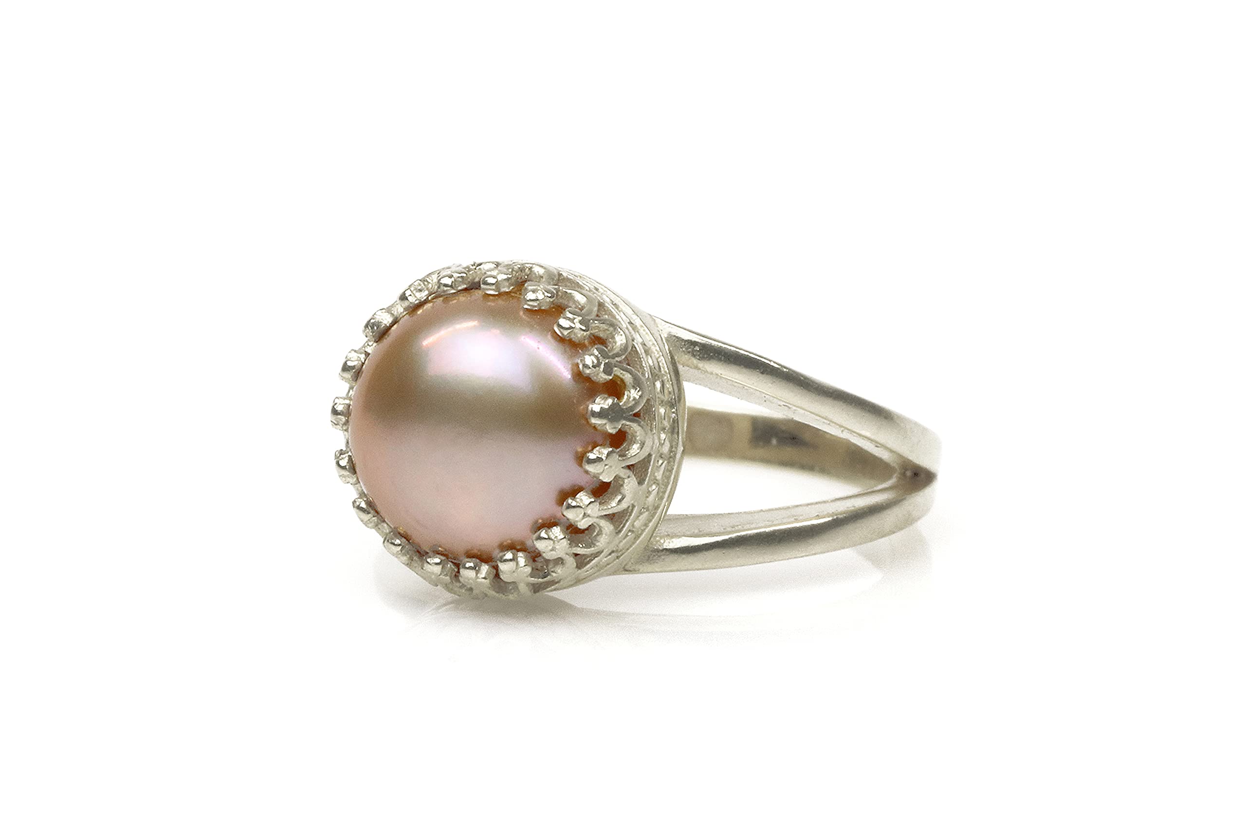 June Birthstone Ring - 14K Gold Pink Pearl Ring for Women, Handmade Artisan Jewelry - Perfect as Engagement, Love, or Birthday Gift - Elegant Pearl Jewelry with Gift Box - Ideal for Anniversaries, Proposals & Special Occasions