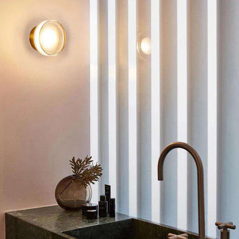 Modern White Frosted Glass Recessed Wall Light - Sleek LED Fixture for Bedroom, Living Room, Hallway & Staircase Lighting