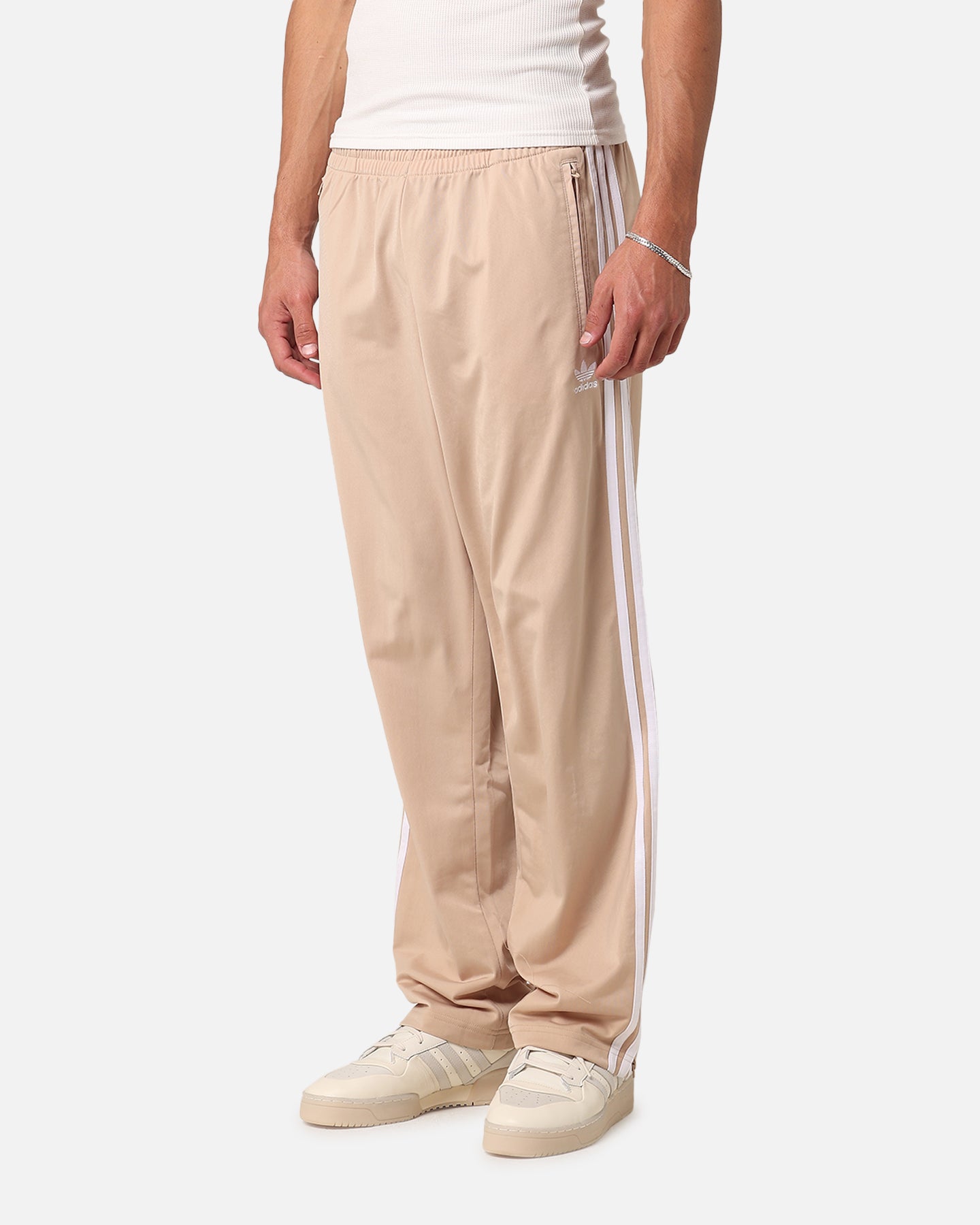 Adidas Firebird Track Pants for Women - Magic Beige Retro Athletic Joggers | Casual Streetwear, Gym Workout & Lounge Comfort