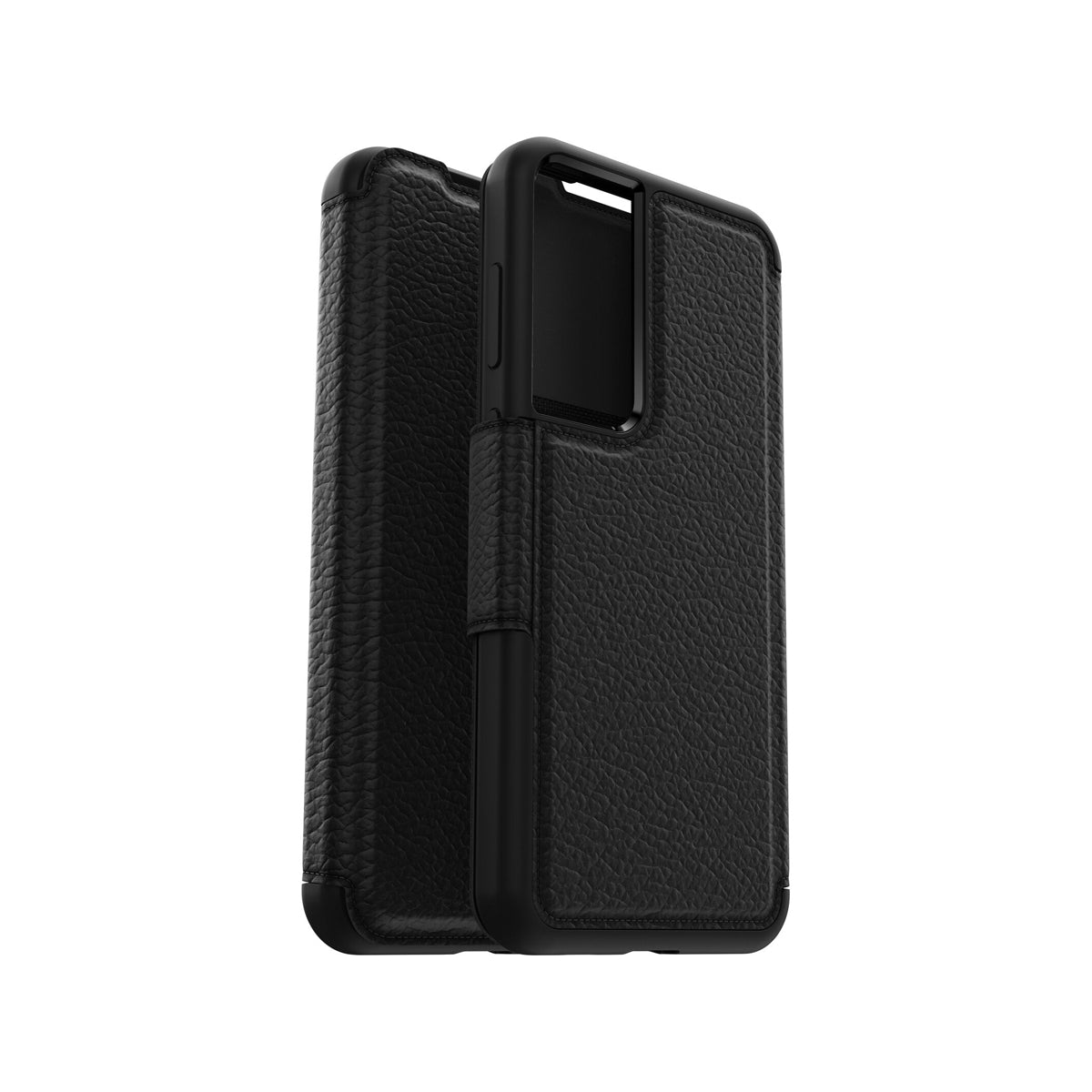 Otterbox Strada Series Premium Leather Wallet Case for Samsung Galaxy S23+ (Shadow Black) - Slim Protective Cover with Card Slots for Everyday Use & Business Travel